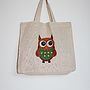 Owl Canvas Bag, thumbnail 1 of 3