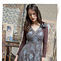 Special Occasion Lace Dress In Winter Blue, thumbnail 3 of 4