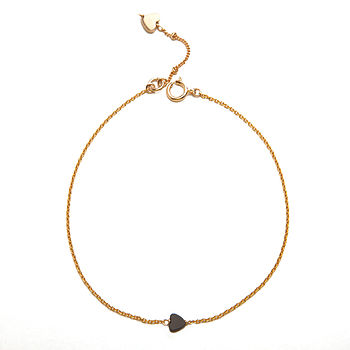 Personalised Valentine Gold Love Heart Charm Bracelet, 2 of 4