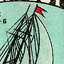 Navy Cut Sailing Print, thumbnail 2 of 2
