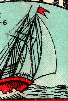 Navy Cut Sailing Print, 2 of 2