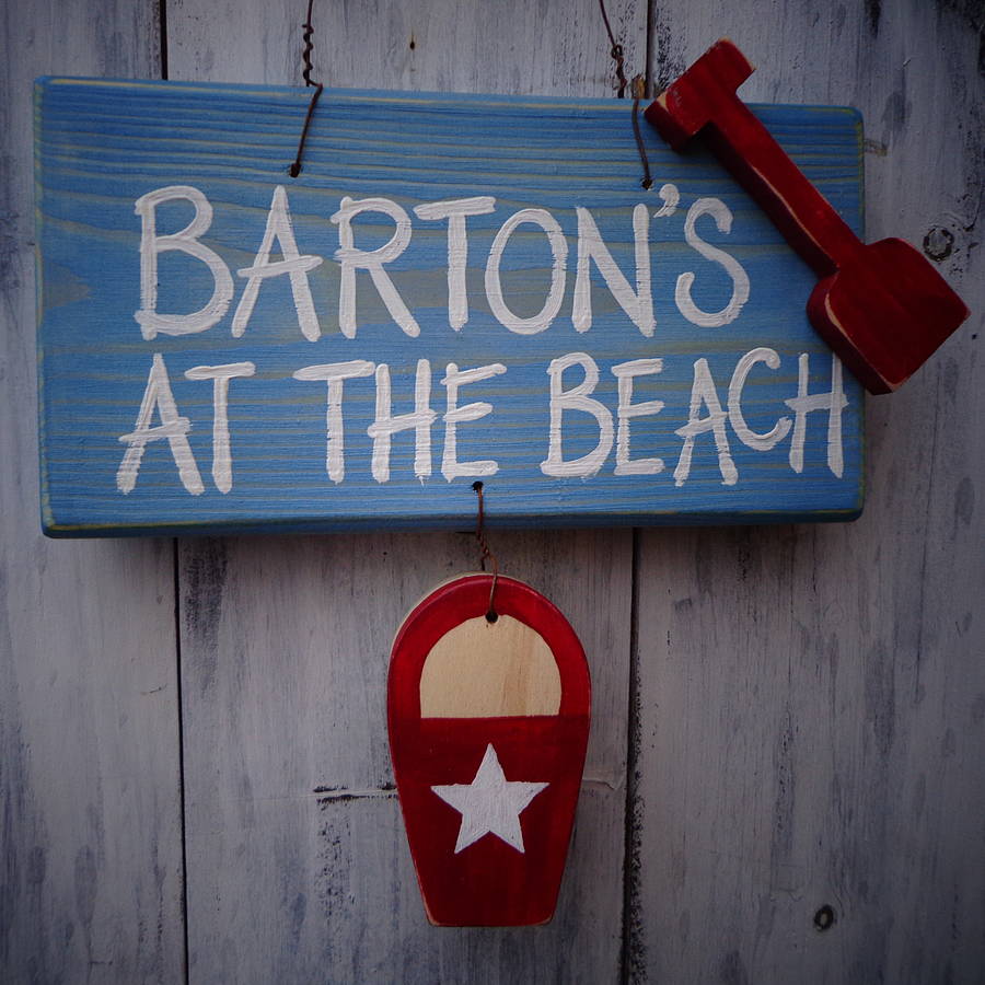 gone to the beach sign by giddy kipper | notonthehighstreet.com