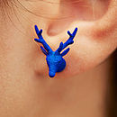 Deer Head Earrings
