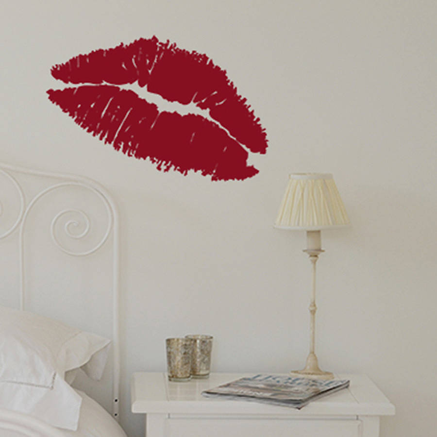 lipstick wall sticker by leonora hammond | notonthehighstreet.com