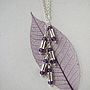 Amethyst Sterling Silver Handmade Cascade Necklace, thumbnail 2 of 8