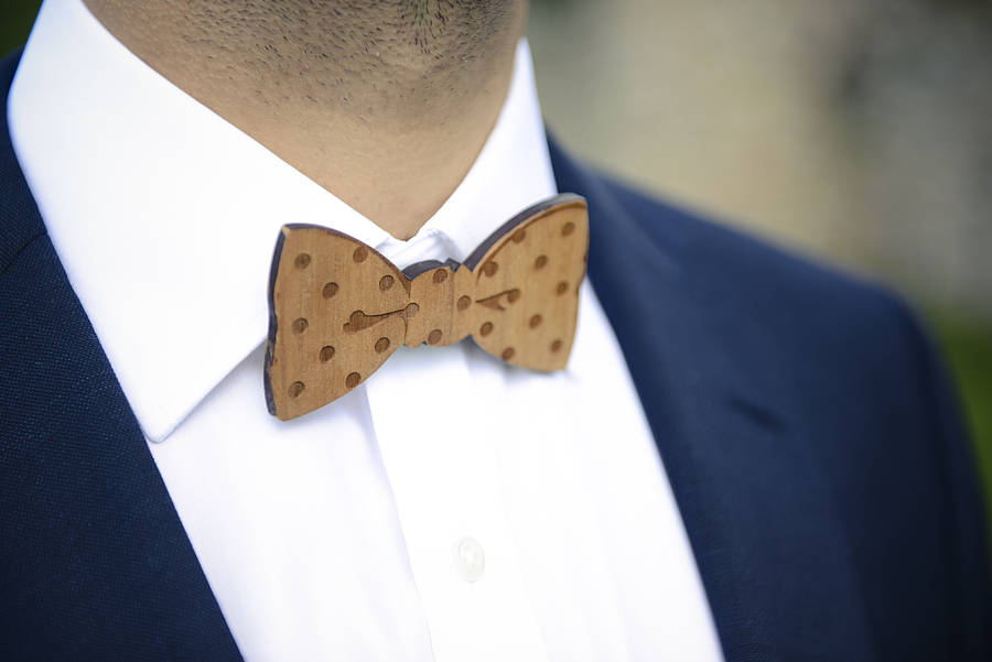 wooden bow tie by create gift love | notonthehighstreet.com