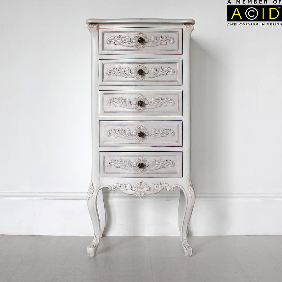 Classic Five Drawer Tallboy Chest By Out There Interiors