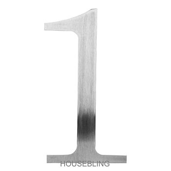 Contemporary Century Stainless Steel House Number, 5 of 12