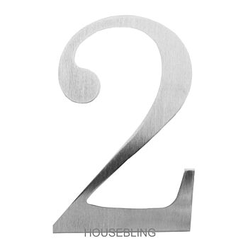 Contemporary Century Stainless Steel House Number, 6 of 12