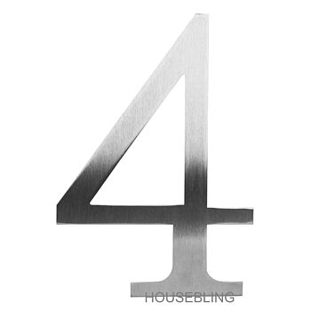 Contemporary Century Stainless Steel House Number, 8 of 12