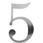 Contemporary Century Stainless Steel House Number, thumbnail 9 of 12
