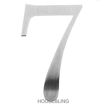 Contemporary Century Stainless Steel House Number, 11 of 12