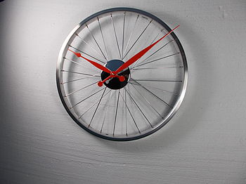 Bicycle Wheel Clock 43cm, 3 of 3