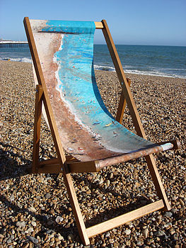 Hammond Painting Art Print Deckchair Life's A Beach, 5 of 12