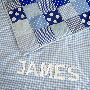 Patchwork Quilt Personalised Girls And Boys, 2 of 10