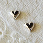 Sterling Silver Tiny Heart Earrings, thumbnail 1 of 3