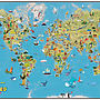 Kids Cartoon Map Of The World, thumbnail 2 of 6