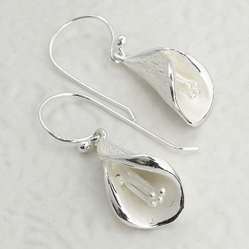 Sterling Silver Calla Lily Jewellery Set, 3 of 6