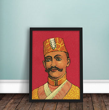 The Mighty Raja Print By Ink & Sons | notonthehighstreet.com