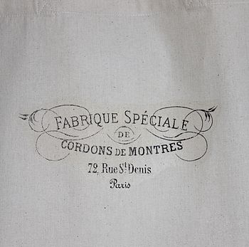 French Sign Canvas Bag, 2 of 3
