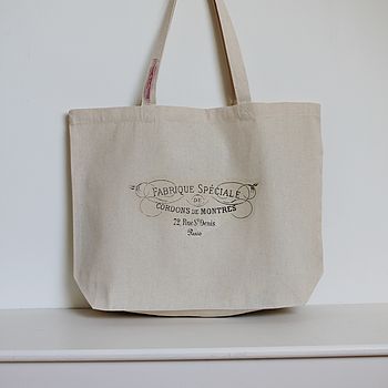 French Sign Canvas Bag, 3 of 3