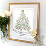 Personalised Fingerprint Christmas Tree, thumbnail 1 of 6