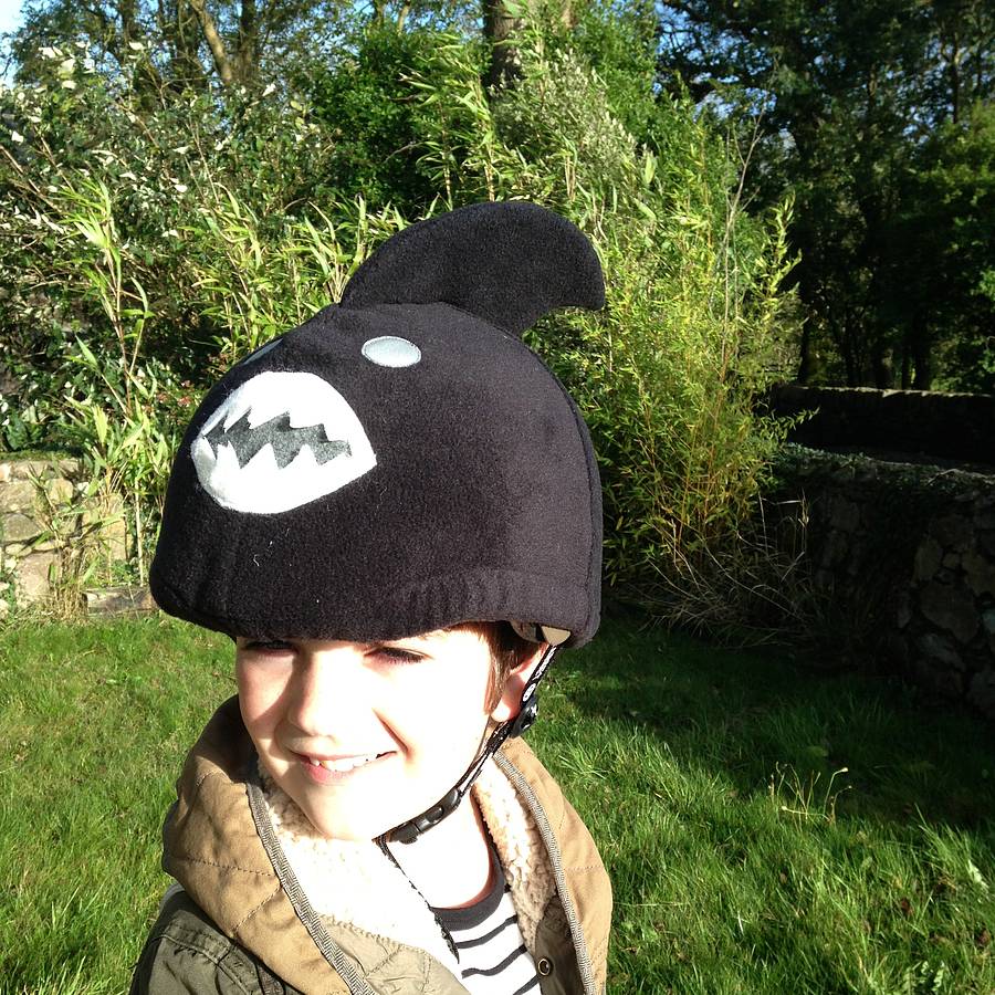 Child's Shark Hi Vis Helmet Cover, 1 of 5