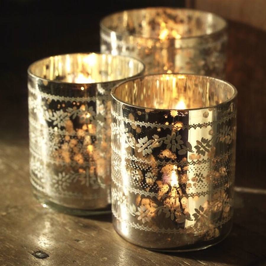 Sparkling Silver Votive By Nest Living | notonthehighstreet.com