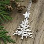 Sterling Silver Christmas Tree Necklace, thumbnail 1 of 6