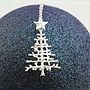 Sterling Silver Christmas Tree Necklace, thumbnail 3 of 6