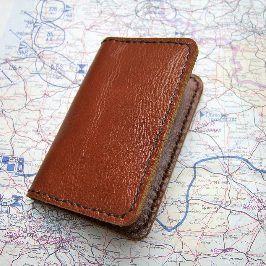 Inspirational 55 Handmade Card Leather Wallet