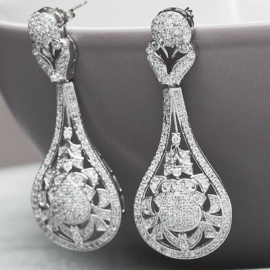 Statement Vintage Style Earrings By Queens & Bowl