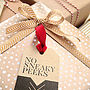 Pack Of Eight Gold Christmas Gift Tags, thumbnail 2 of 8