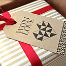 Pack Of Eight Gold Christmas Gift Tags By Paperknots | notonthehighstreet.com