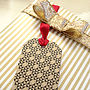Pack Of Eight Gold Christmas Gift Tags, thumbnail 7 of 8