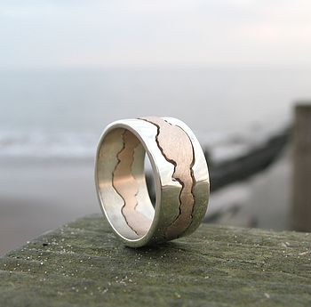 Personalised Double Coastline Ring, 5 of 9