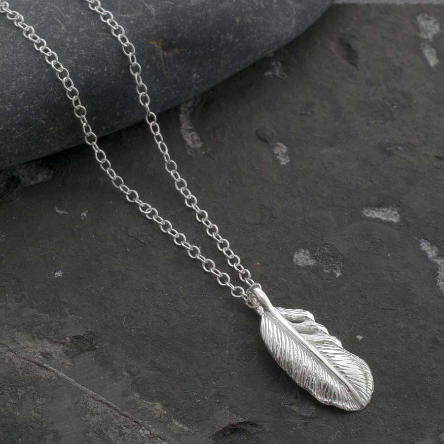 Sterling Silver Feather Necklace By Martha Jackson Sterling Silver ...