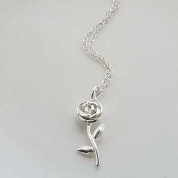 Sterling Silver English Rose Necklace By Martha Jackson Sterling Silver ...