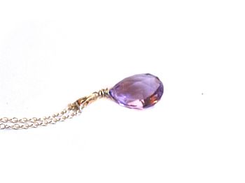 Amethyst Pendant Necklace In Silver, 6 of 6