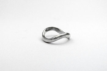 Sterling Silver Infinity Wedding Ring, 2 of 3