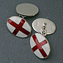 Personalised Sterling Silver St George Cufflinks, thumbnail 6 of 6