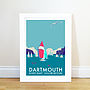 Dartmouth Vintage Style Seaside Travel Poster, thumbnail 1 of 2