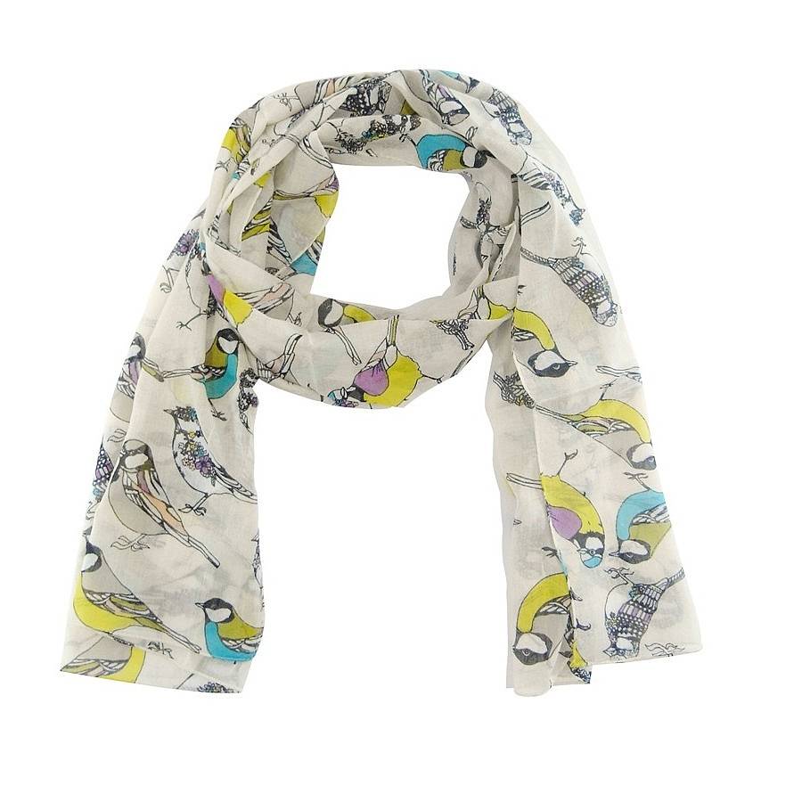 Bird Print Scarf By Kiki's