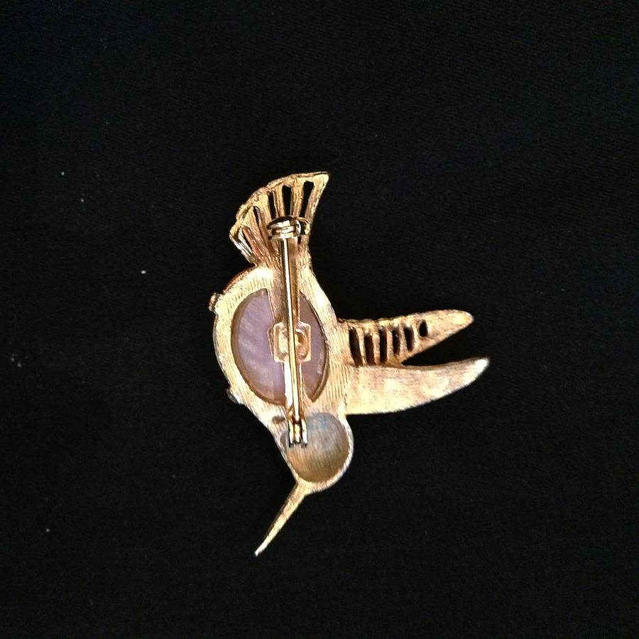 Vintage Jelly Belly Bird Brooch By Iamia