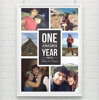 'One Amazing Year' Personalised Photo Print, 2 of 4