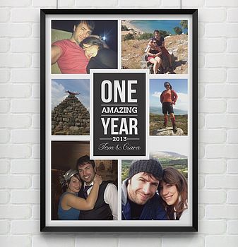 'One Amazing Year' Personalised Photo Print, 3 of 4