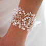 Pearl And Crystal Florence Bridal Cuff, thumbnail 1 of 4