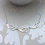 Silver Floral Multi Pendant Necklace, thumbnail 1 of 4