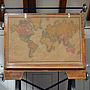 World Map Vintage Style Poster, thumbnail 2 of 2
