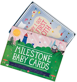 Milestone Baby Card Record Set Of 30, 6 of 9